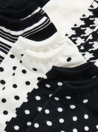 Paquete de 6 Calcetines con Estampado, Mujer