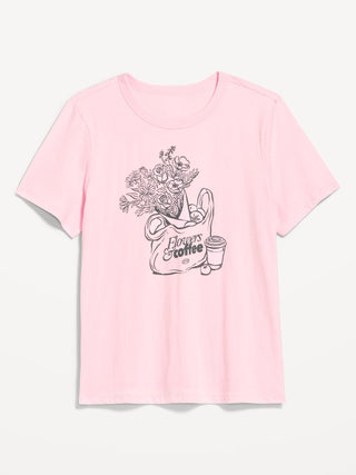 Camiseta Manga Corta con Detalle Gráfico