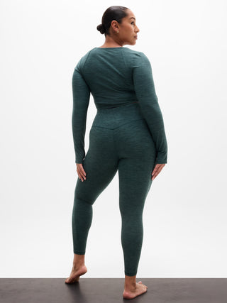 Legging Talle Alto con Tejido Jaspeado