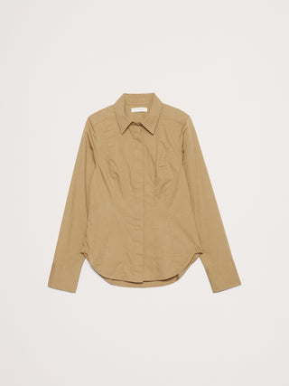 Camisa Manga Larga con Detalle Corsé