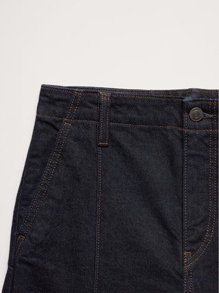 Jeans Acampanados Talle Alto con Bolsillos