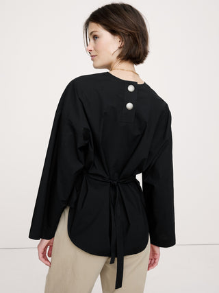 Camisa Manga Larga Oversize Detalle Botones