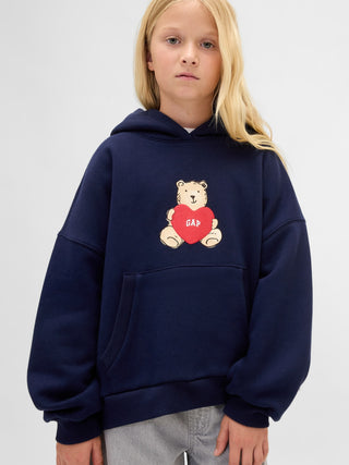 Sudadera Cuello Redondo con Oso Brannan Bordado, Niña