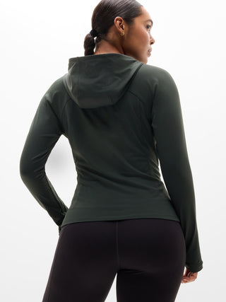 Sudadera Deportiva con Capucha y Media Cremallera