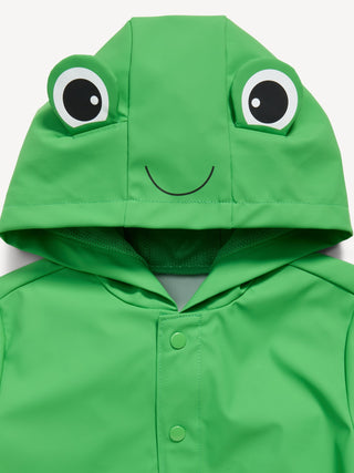 Water-Resistant Unisex Critter Hooded Jacket for Toddler.