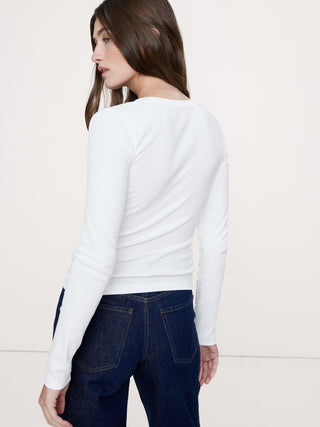 Camiseta Manga Larga de Canalé