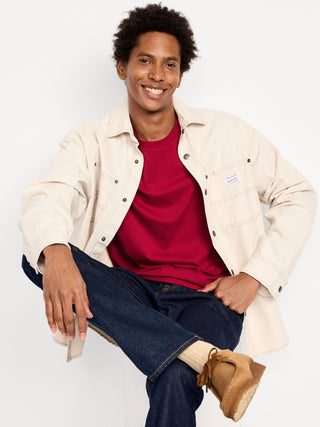 Camiseta Manga Corta Cuello Redondo de Algodón