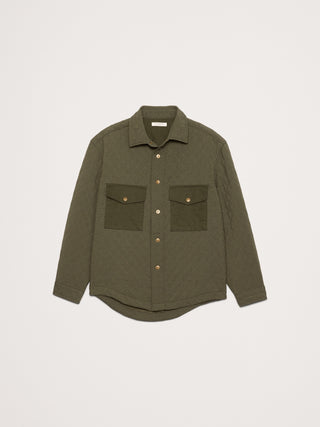 Camisa Manga Larga Acolchada con Bolsillos