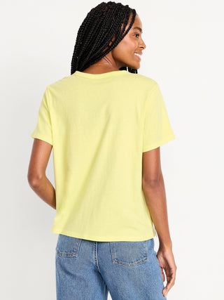 Camiseta Manga Corta de Algodón