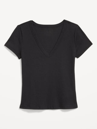 Camiseta Ajustada Manga Corta de Algodón