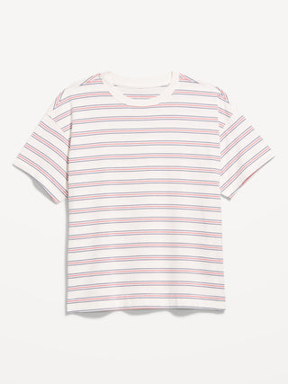 Camiseta Manga Corta con Estampado Rayas