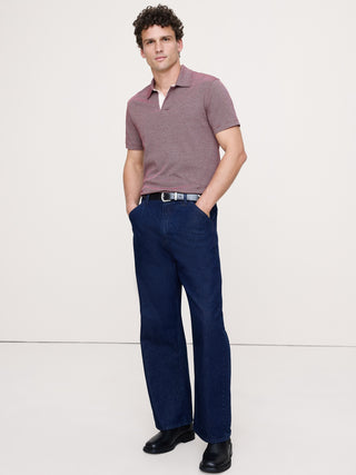 Polo Manga Corta con Detalle Contraste