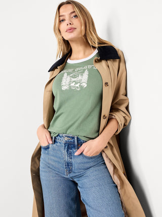 Camiseta Manga Corta con Detalle Logo