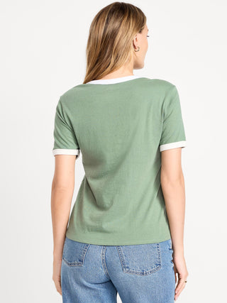 Camiseta Manga Corta con Detalle Logo