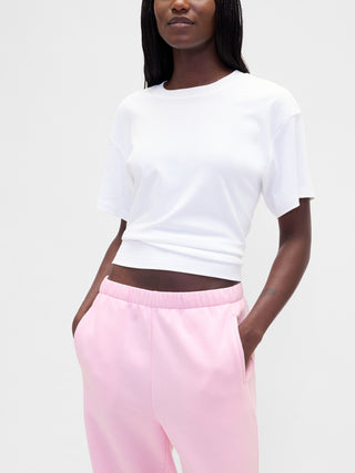 Pantalón con Cintura Elástica Talle Alto