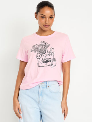 Camiseta Manga Corta con Detalle Gráfico