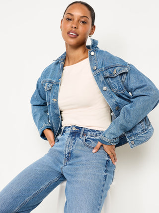 Camiseta Ajustada con Cuello Barco