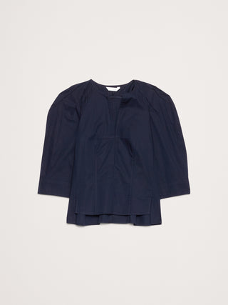 Camisa Cuello V Manga Larga de Algodón