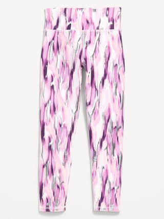 Legging Talle Alto con Logo Reflectivo, Niña