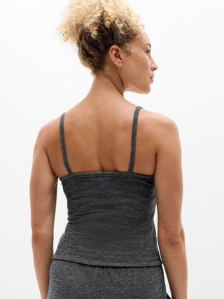 Camiseta Deportiva de Tirantes Tejido Jaspeado