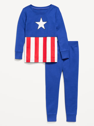 Marvel™ Captain America Snug-Fit Graphic Pajama Set for Toddler & Baby.
