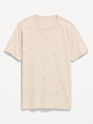 Camiseta Manga Corta de Algodón con Estampado