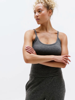 Camiseta Deportiva de Tirantes Tejido Jaspeado