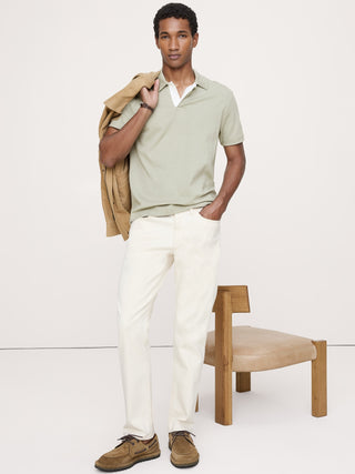 Polo Manga Corta con Detalle Contraste