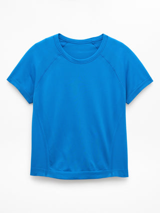 Camiseta larga deportiva Power Up para niña Athleta.