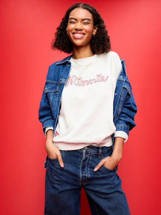 Sudadera Oversize Manga Larga con Gráfico Disney