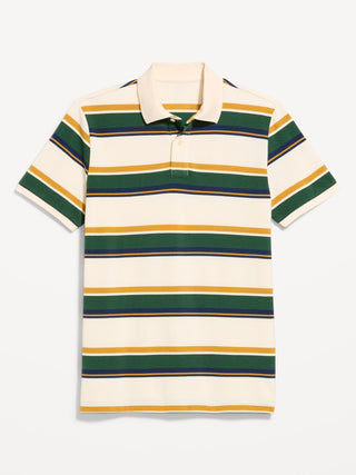 Polo Manga Corta con Estampado Rayas