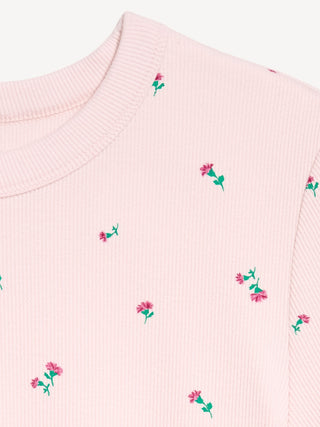Camiseta Ajustada Manga Corta con Estampado