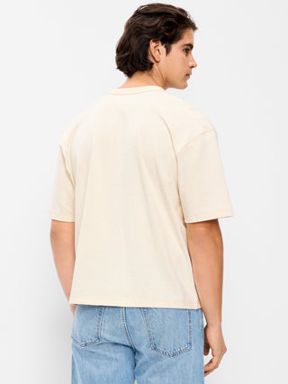 Camiseta Oversized Manga Corta de Algodón