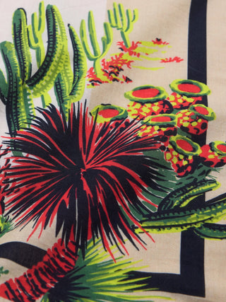 Pañuelo con Estampado Floral de Algodón