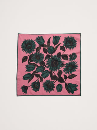 Pañuelo con Estampado Floral de Algodón