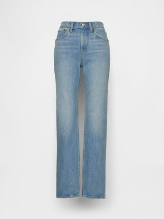 Jeans rectos relajados de talle medio.