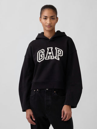 Sudadera Oversize Mangas Abullonadas con Logo