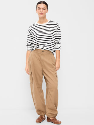 Pantalones cargo de sarga.