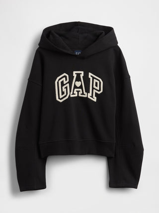 Sudadera Oversize Mangas Abullonadas con Logo