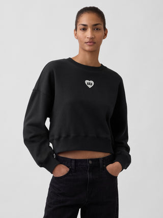 Sudadera Oversize con Logo de Corazón