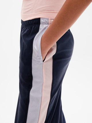 Pantalón Deportivo Talle Alto con Detalle Raya, Niña
