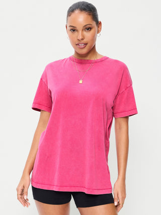 Oversized Cotton Short-Sleeved T-Shirt
