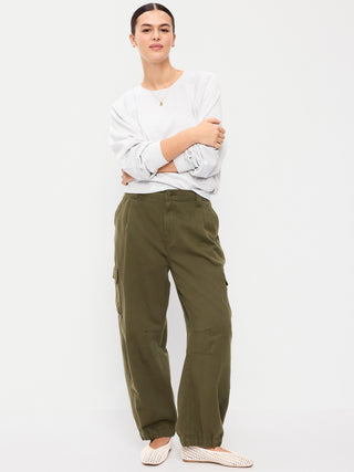 Pantalones cargo de sarga.