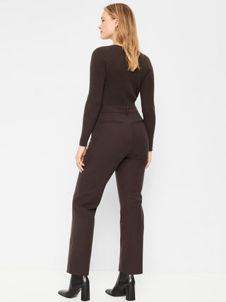 Pantalones rectos Pixie de cintura alta.