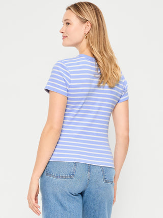Camiseta Manga Corta Estampado Rayas