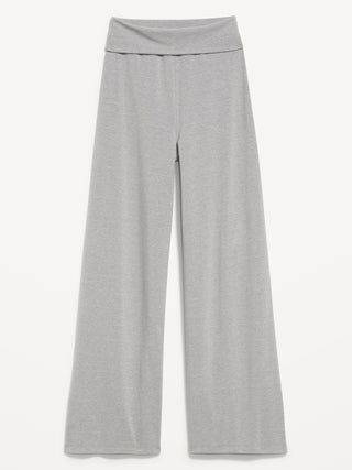 Pantalones anchos plegables PowerChill de cintura alta.