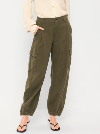 Pantalones cargo de sarga.