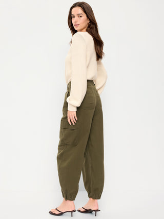 Pantalones cargo de sarga.