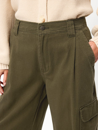 Pantalones cargo de sarga.