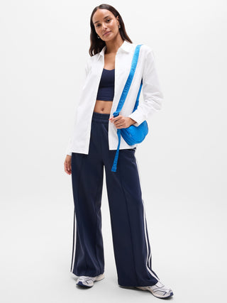Oversized Long-Sleeve Shirt with Pockets